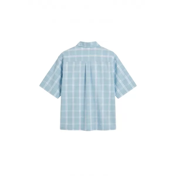  Moška srajca URBAN CLASSICS TB8219-21550 ZAMRZNITEV MODRA 