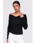 Ženska bluza OMBRE OW-TS-E0088 ČRNA