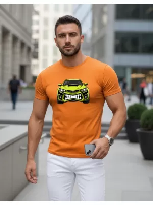 Moška majica s kratkimi rokavi DSTREET NX5015R-OR ORANŽNA