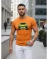 Moška majica s kratkimi rokavi DSTREET NX5015R-OR ORANŽNA