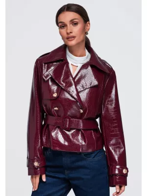 Ženska jakna OMBRE OW-JAFL-0144 BORDO