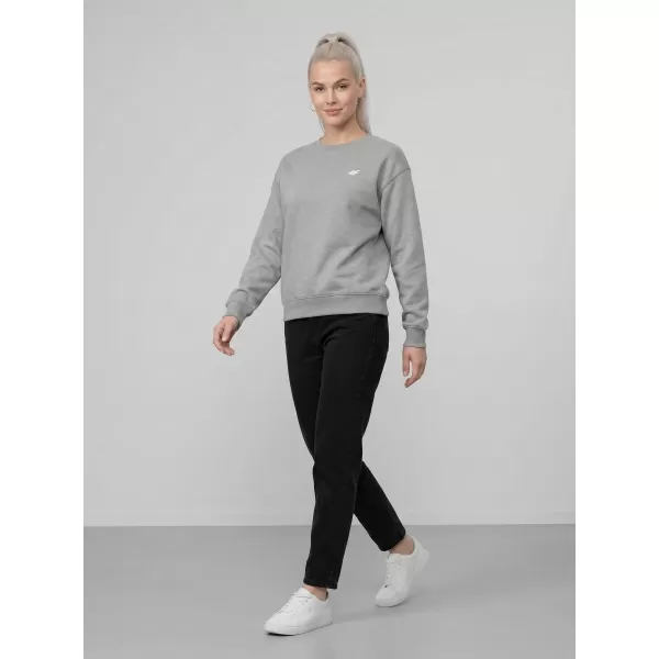  Ženski pulover 4F WMM00TSWSF2534 HLADNO SVETLO SIV MELANGE 