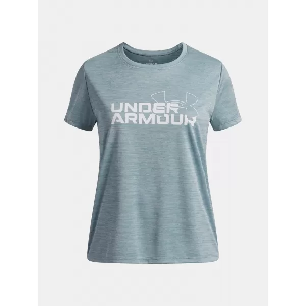  Dekliška majica s kratkimi rokavi UNDER ARMOUR TECH TWIST WDMK LOGO SS 6007134-466 MODRA 