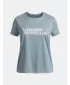 Dekliška majica s kratkimi rokavi UNDER ARMOUR TECH TWIST WDMK LOGO SS 6007134-466 MODRA