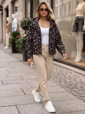Ženska jakna DSTREET TY6036 RJAVA