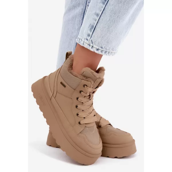  Ženski snežaki BIG STAR SHOES UU274166 BEŽ 