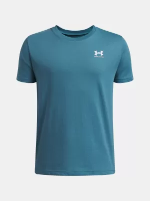 Fantovska majica s kratkimi rokavi UNDER ARMOUR B SPORTSTYLE LC SS 1389962-466 MODRA