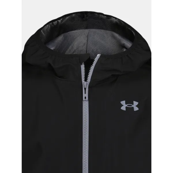  Fantovska jakna UNDER ARMOUR WINTUCK WORDMARK WINDBREAKER UJSJM01F-001 ČRNA 