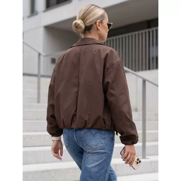  Ženska jakna DSTREET TY5957 RJAVA 