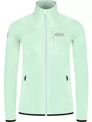 Lahek ženski pulover iz flisa NORDBLANC MAPLE NBSFL8374 MINT ZELENA
