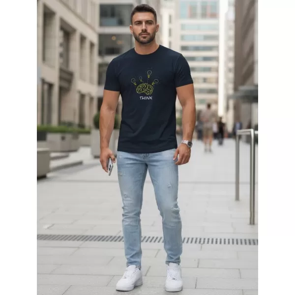  Moška majica s kratkimi rokavi DSTREET NX0149R-NY TEMNO MODRA 