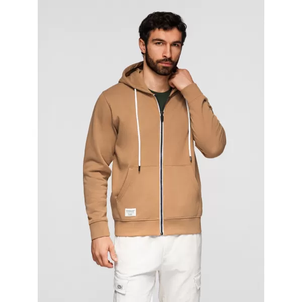  Moški pulover OMBRE OM-SSBZ-0272 RJAVA 