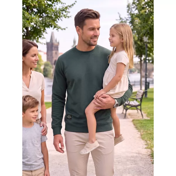  Moški pulover ALTISPORT NP/ALMST43001 STEKLENICA ZELENA 