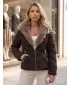 Ženska jakna DSTREET TY6084 RJAVA