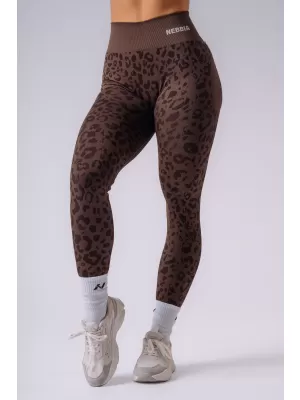 Ženske pajkice NEBBIA PRIMAL 849 TEMNO RJAV LEOPARD