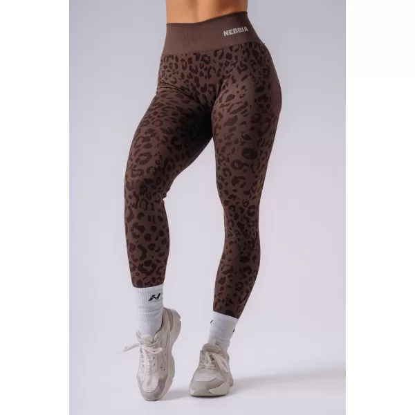  Ženske pajkice NEBBIA PRIMAL 849 TEMNO RJAV LEOPARD 