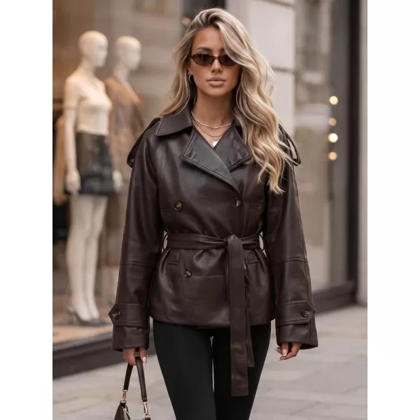  Ženska jakna DSTREET TY5912 RJAVA 