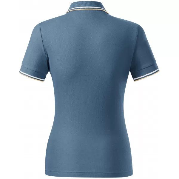  Ženska majica s kratkimi rokavi z ovratnikom MALFINI FOCUS 233 DENIM 