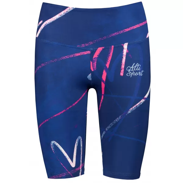  Ženske vrhunske pajkice čez kolena (nove velikosti) ALTISPORT VOJ/ALW082LEG06 TEMNO MODRA 