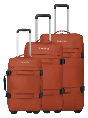 Komplet vrečk TRAVELITE BOLONIA WHEELED DUFFLE ORANŽNA
