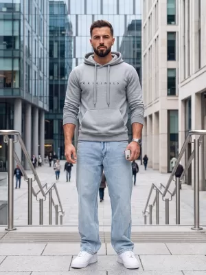 Moški pulover DSTREET NX5151BX-02-09 SVETLO SIVA