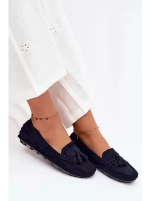 Ženski mokasini BOTO W2551 MODRA