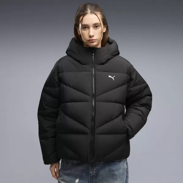  Ženski plašč PUMA HOODED DOWN PUFFER JACKET W 69458001 ČRNA PUMA 