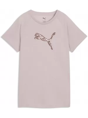 Ženska majica s kratkimi rokavi PUMA ESS SEQUINS TEE 69457649 MEGLENO ROZA