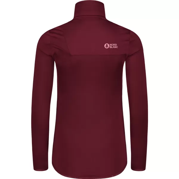  Ženski powerfleece pulover NORDBLANC CRISP NBSFL8338 BORDO 