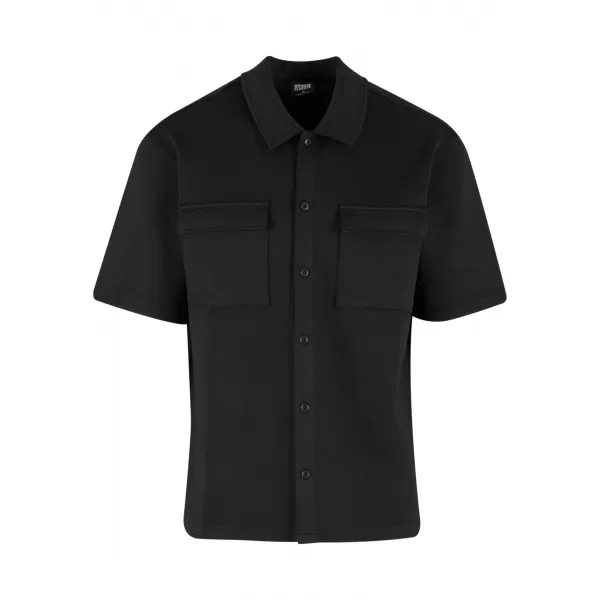  Moška srajca URBAN CLASSICS TB8211-00007 ČRNA 