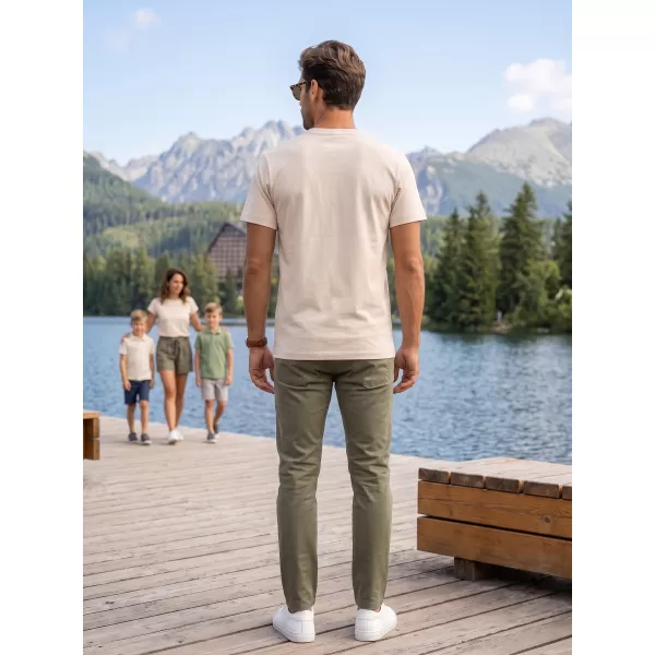  Moška majica s kratkimi rokavi ALTISPORT NP/ALMST20001 NARAVNO 