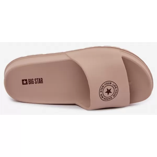  Ženski copati BIG STAR SHOES UU274074 ODTENKI RJAVE IN BEŽ 