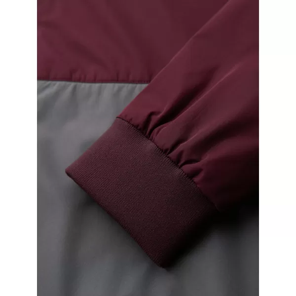  Moška jakna OMBRE C584 BORDO IN SIVA 