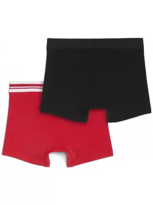 Moške boksarice PUMA MEN EVERYDAY PLACED LOGO BOXER 2P 93847605 RDEČA/ČRNA