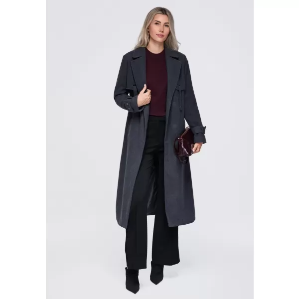  Ženski plašč OMBRE OW-CT-E0005 TEMNO SIVA 