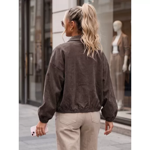  Ženska jakna DSTREET TY6052 RJAVA 