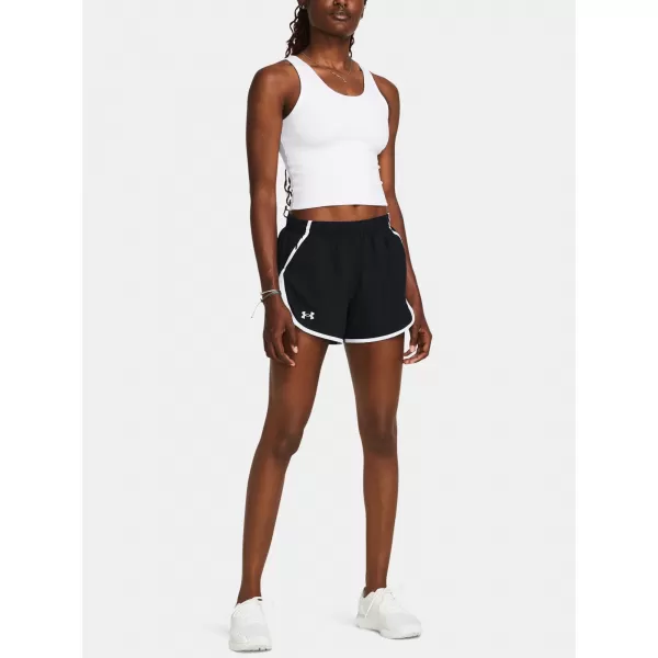  Ženske kratke hlače UNDER ARMOUR UA FLY BY 3'' SHORTS 1382438-002 ČRNA 