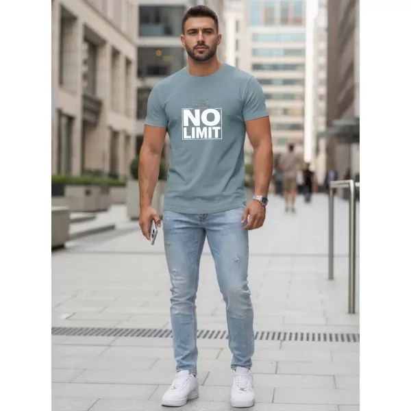  Moška majica s kratkimi rokavi DSTREET NX0129R-SB MODRA 