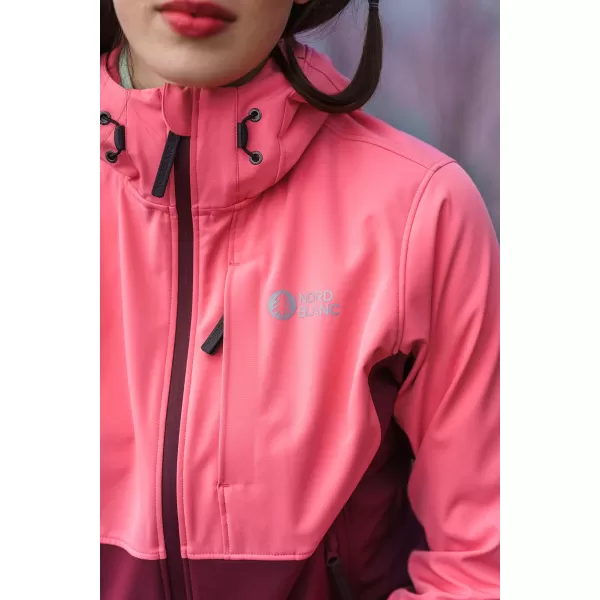  Ženska softshell jakna NORDBLANC BLINK NBSSL8320 ROZA 
