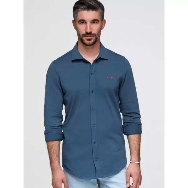  Moška srajca OMBRE K697 DENIM 