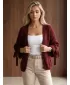 Ženski pulover DSTREET MY2567 BORDO