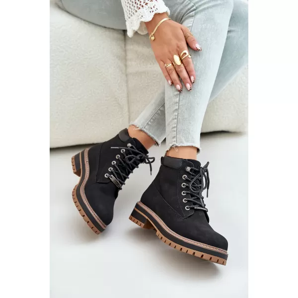  Ženski gležnjarji BIG STAR SHOES OO274A290 ČRNA 