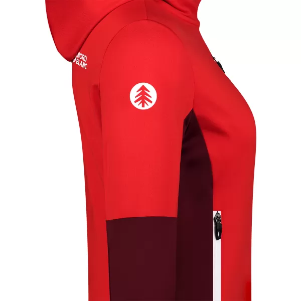  Ženski powerfleece pulover NORDBLANC RAVINE NBSFL8336 RDEČA 