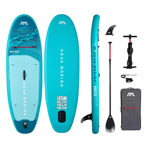  Deska za veslanje AQUA MARINA Breeze 910 SREBRNO DREVO 