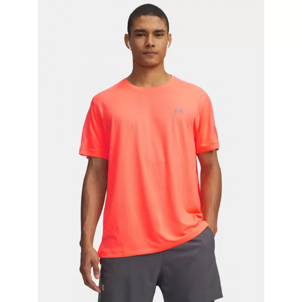  Moška majica s kratkimi rokavi UNDER ARMOUR VELOCITI REFLCT SS 6009518-824 ORANŽNA 