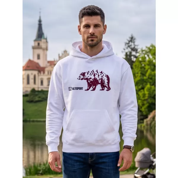  Moški pulover ALTISPORT ALM193422 BELA 