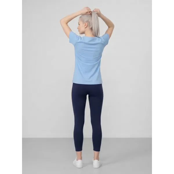  Ženska majica s kratkimi rokavi 4F WMM00TTSHF3308 DENIM 