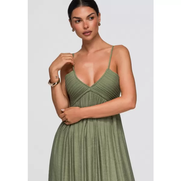  Obleka OMBRE OW-DLR-E0009 ZELENA 