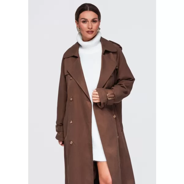  Ženski plašč OMBRE OW-COLC-0121 RJAVA 