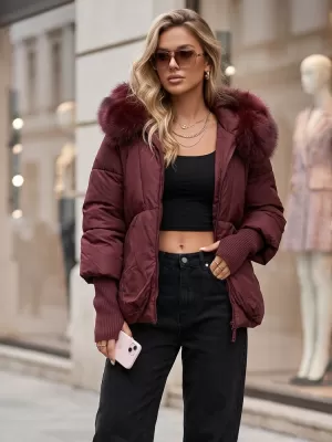 Ženska jakna DSTREET TY5992 BORDO